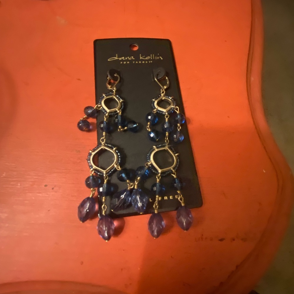 Dana Kellin Blue earrings new with tags